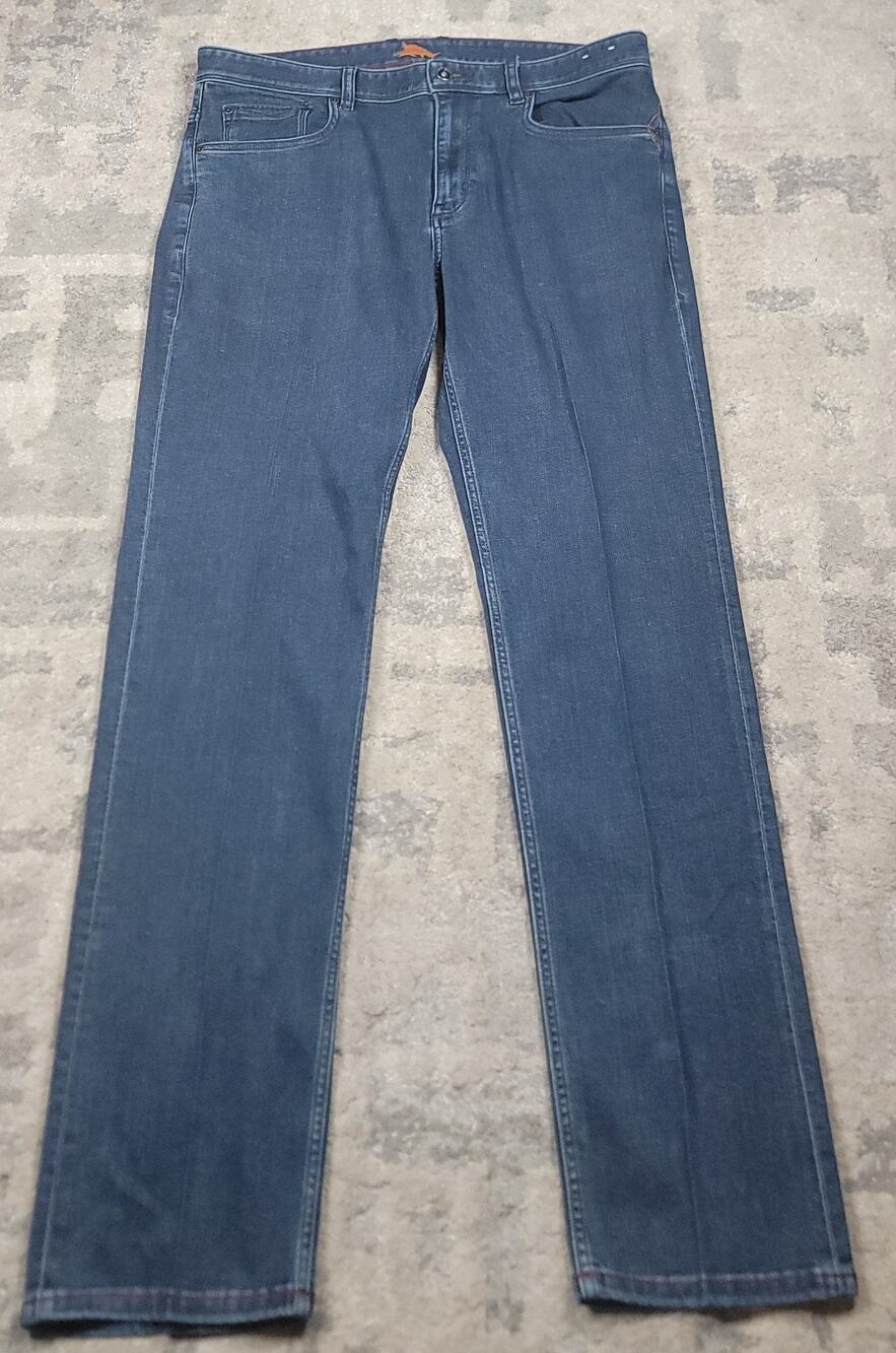 Tommy Bahama Men's Relaxed Straight Leg Stretch Blue Denim Jeans Sz 36x32.5